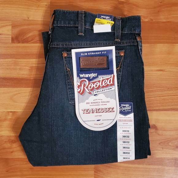 Men's Wrangler Rooted Jeans 36 X 32 - Picture 1 of 4